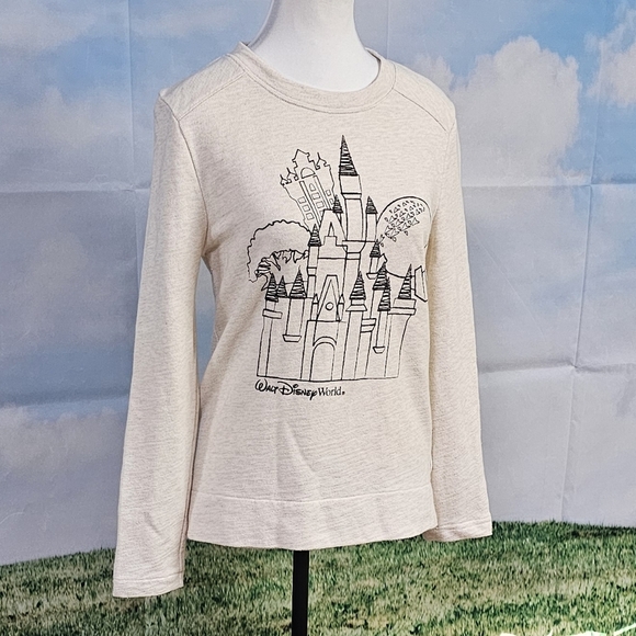 DISNEY PARKS | WALT DISNEY WORLD MAGIC KINGDOM CREW NECK COTTON BLEND PU… - Picture 9 of 16